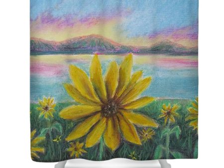 Setting Sunflower - Shower Curtain on Sale