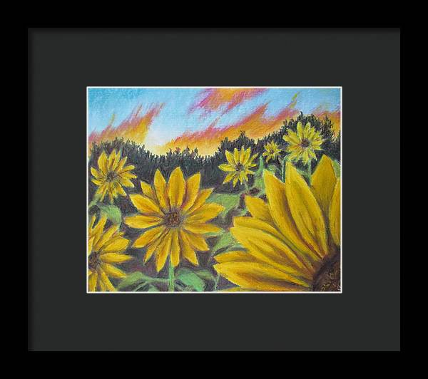 Sunflower Hue - Framed Print Online now