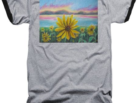 Setting Sunflower - Baseball T-Shirt Cheap