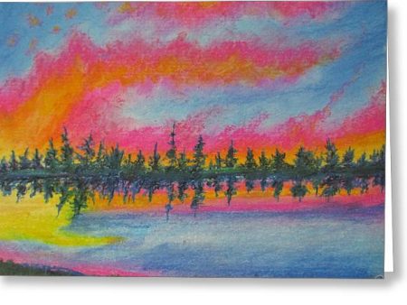 Candycane Sunset - Greeting Card Online Hot Sale