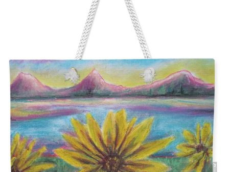 Sunflower Set - Weekender Tote Bag For Sale