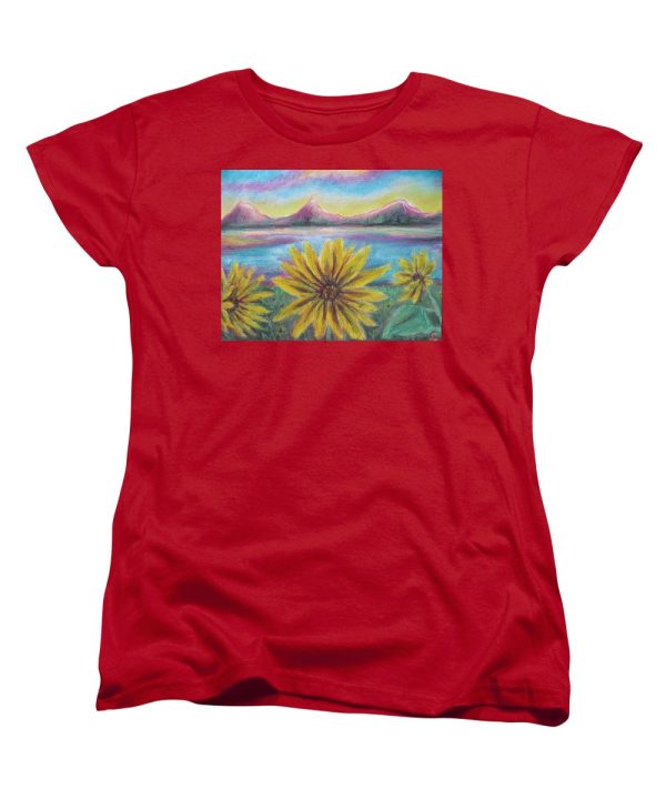 Sunflower Set - Women s T-Shirt (Standard Fit) For Discount