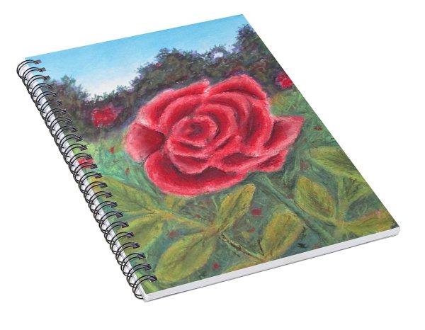 Field of Roses - Spiral Notebook Cheap