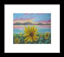 Setting Sunflower - Framed Print Hot on Sale