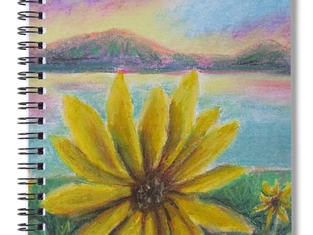 Setting Sunflower - Spiral Notebook Online