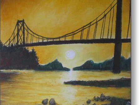 Bridge of Yellow ~ Metal Print For Cheap