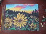 Sunflower Sunset - Metal Print on Sale