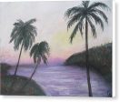 Setting Palm Trees - Canvas Print For Sale