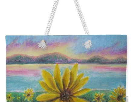 Setting Sunflower - Weekender Tote Bag For Cheap