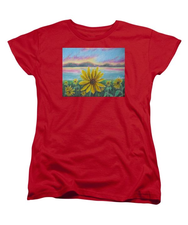 Setting Sunflower - Women s T-Shirt (Standard Fit) Cheap