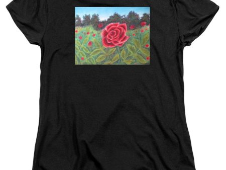 Field of Roses - Women s T-Shirt (Standard Fit) Discount