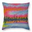 Candycane Sunset - Throw Pillow Fashion