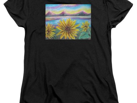 Sunflower Set - Women s T-Shirt (Standard Fit) For Discount