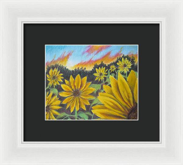 Sunflower Hue - Framed Print Online now