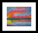 Candycane Sunset - Framed Print Fashion