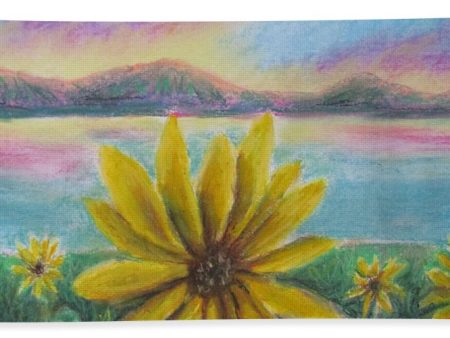 Setting Sunflower - Beach Towel For Sale