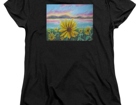 Setting Sunflower - Women s T-Shirt (Standard Fit) Cheap