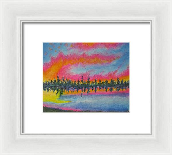 Candycane Sunset - Framed Print Fashion