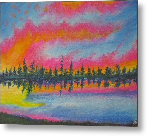 Candycane Sunset - Metal Print Online