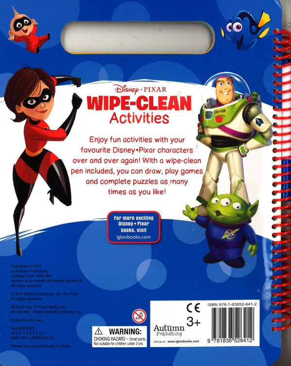 Wipe Clean Disney: Disney Pixar Mixed Hot on Sale