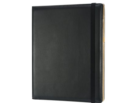 Kokouskansio 19 x 25 cm musta Victorias Journals pistesivut For Cheap