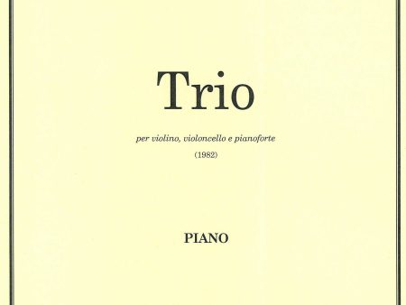 Piano trio for violin, violoncello and piano (1982) - Score (piano) & parts Cheap